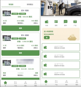 Q070-海外新能源充电桩共享投资源码-充电桩理财投资源码 租赁投资源码