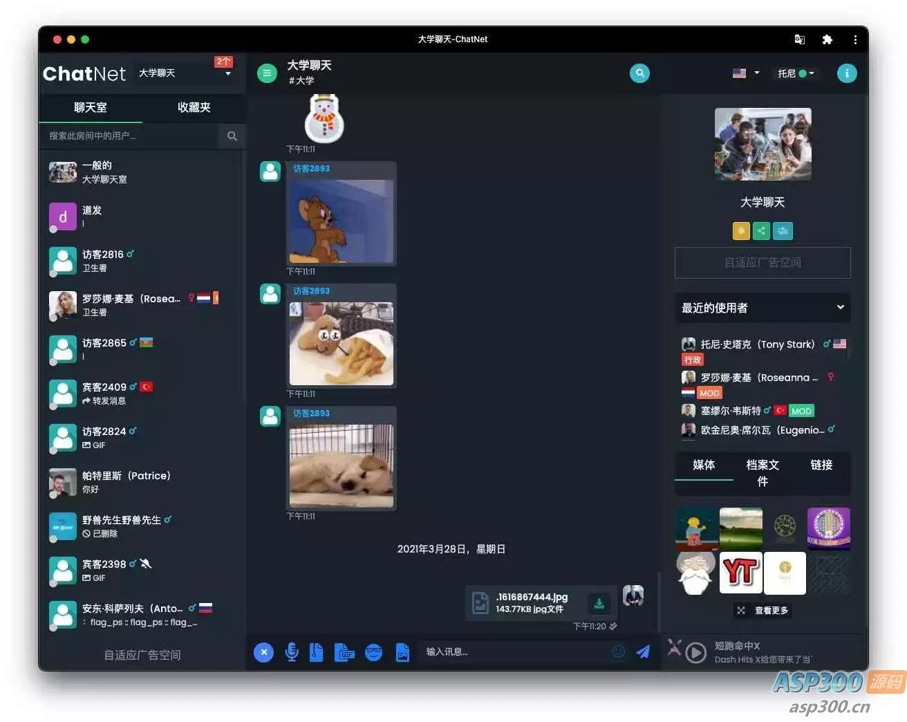2024 ChatNet多用户在线聊天室源码  免授权版