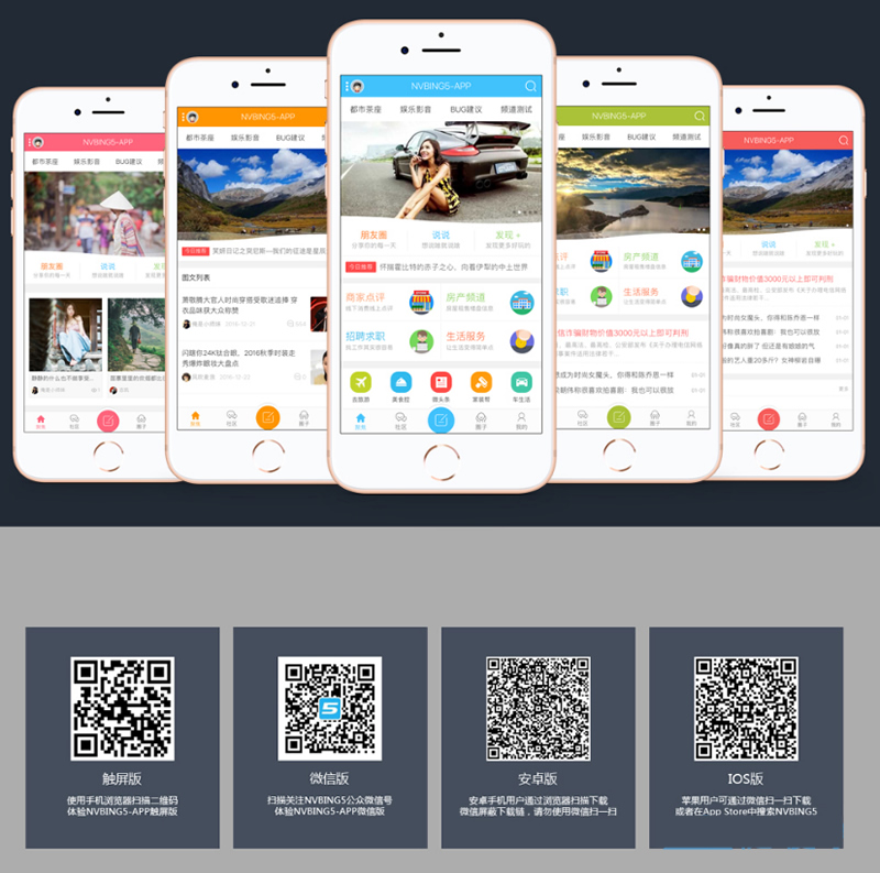 DZ手机端模板DZ插件价值2000元NVBING5-APP手机版