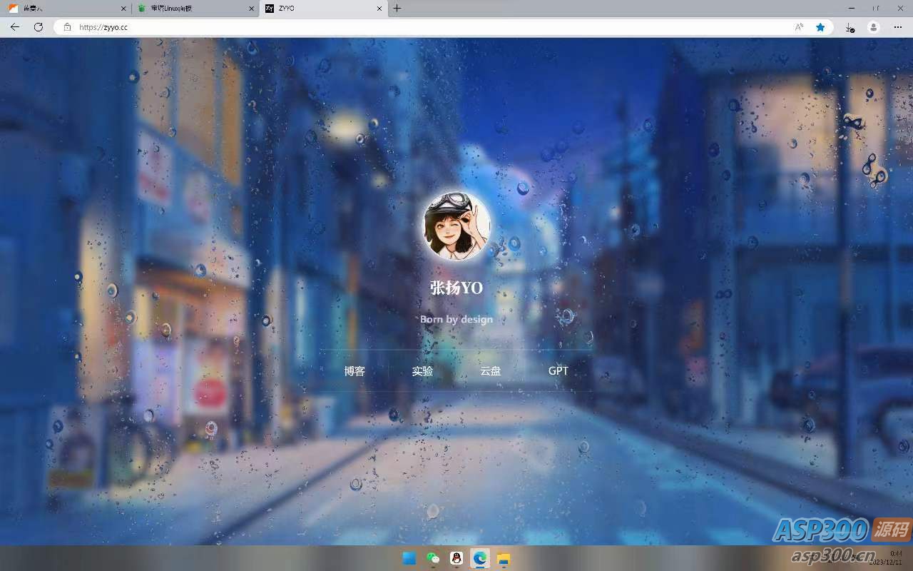 巨美毛玻璃个人引导页源码